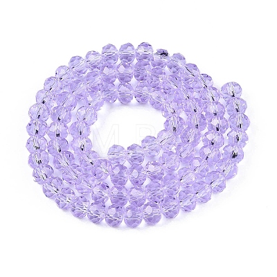 Transparent Glass Beads Strands X-GLAA-T023-4mm-B01-1