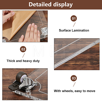 Acrylic Holder Tray for Planter Pots AJEW-WH0166-23C-1