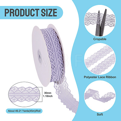 Polyester Lace Ribbon OCOR-TAC0025-008F-1
