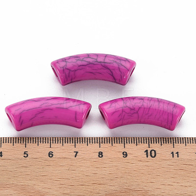 Opaque Crackle Acrylic Beads MACR-S372-001N-002-1