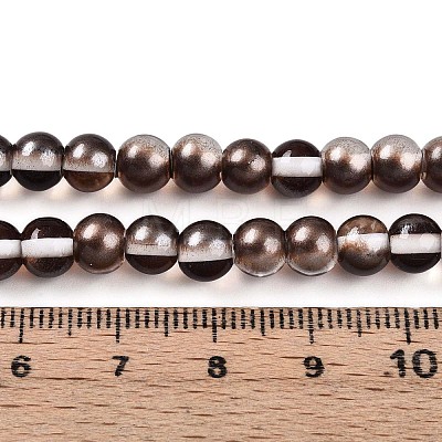 Baking Paint Transparent Glass Beads X1-DGLA-N011-6mm-09-1