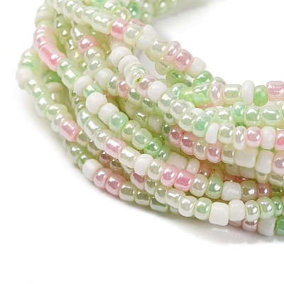 Bohemia Style Glass Beaded Multi-strand Bracelets for Women BJEW-G720-01B-1