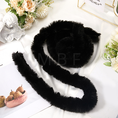 3Pcs 3 Colors Faux Fur Chenille Stick Fabric Roll for Christmas Tree Decor or Wreath Bows Craft FIND-CY0002-08-1
