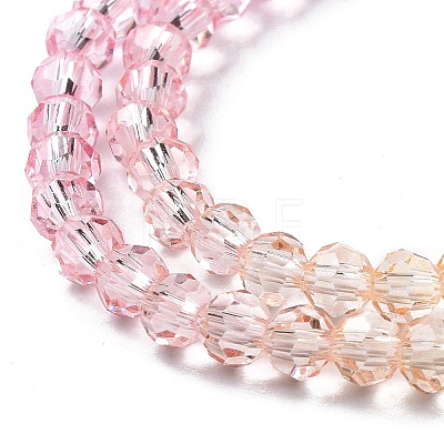 Transparent Glass Beads Strands X-GLAA-E036-07B-1