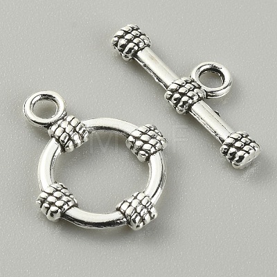 Tibetan Style Alloy Toggle Clasps LS-FIND-CJC0017-21D-AS-1