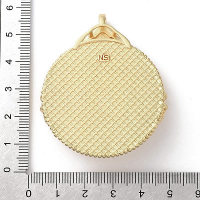 Brass Pendant Cabochon Settings KK-R215-02G-1