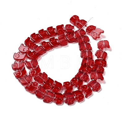 Transparent Glass Beads Strands GLAA-F114-03A-1