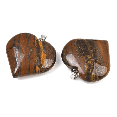 Natural Tiger Iron Pendants GG-K002-04H-1
