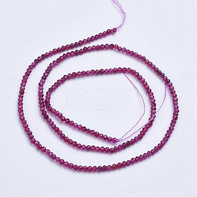 Natural Garnet Beads Strands G-E373-02A-1