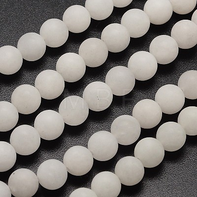 Natural White Jade Beads Strands LS-G-D671-6mm-1