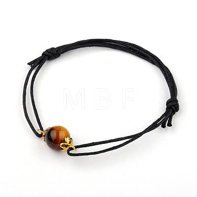 Gemstone Adjustable Link Bracelets BJEW-JB01554-7-1