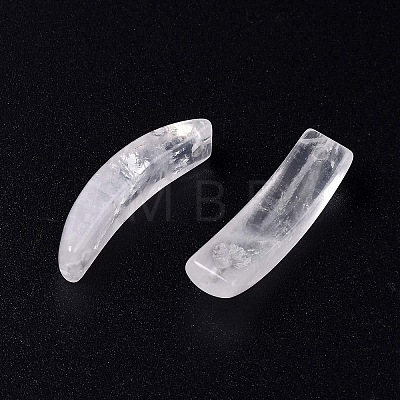 Natural Quartz Crystal Connector Charms G-C015-01E-1