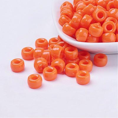 Opaque Acrylic European Beads PL338-3-1