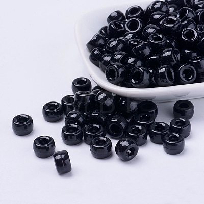 Opaque Acrylic European Beads PL338-M3-1