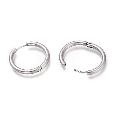 Tarnish Resistant 201 Stainless Steel Huggie Hoop Earrings EJEW-L256-05G-P-1
