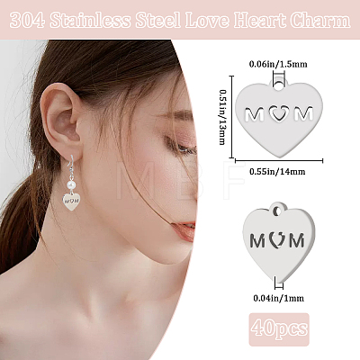 40Pcs Mother's Day Theme STAS-BBC0006-09-1