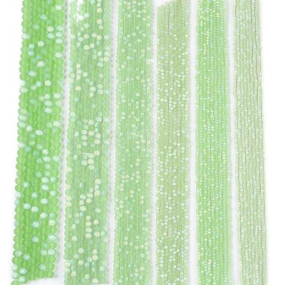 Transparent Glass Beads Strands EGLA-A044-T1mm-MB09-1