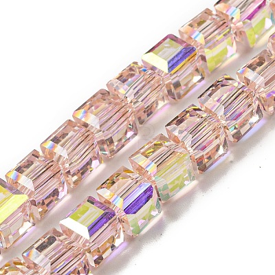 Electroplate Glass Beads Strands EGLA-M031-01A-HR08-1
