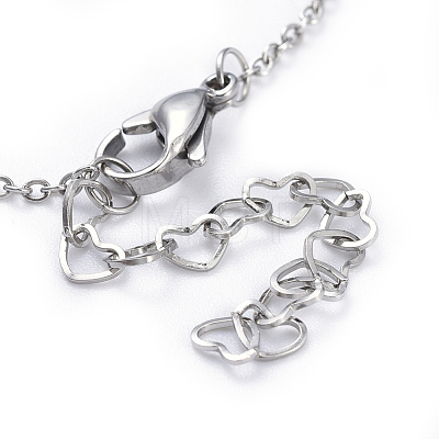 Stainless Steel Pendants Necklaces NJEW-JN02420-1