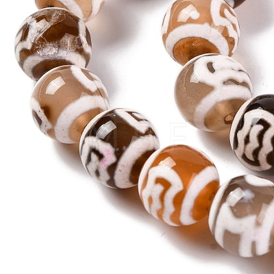 Tibetan Style dZi Beads G-U006-06B-01-1