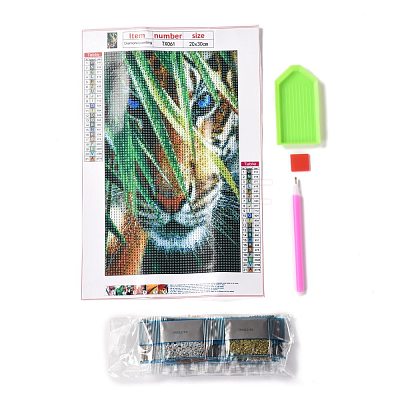 5D DIY Diamond Painting Animals Canvas Kits DIY-C004-04-1