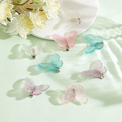 CHGCRAFT 40Pcs 10Pcs Acrylic Alligator Hair Clips MRMJ-CA0001-31-1