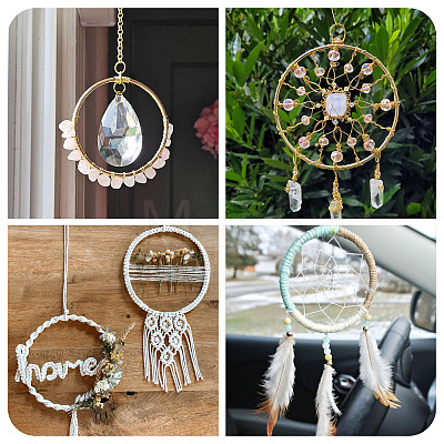 5Pcs 5 Colors Iron Rings FIND-TA0011-10-1