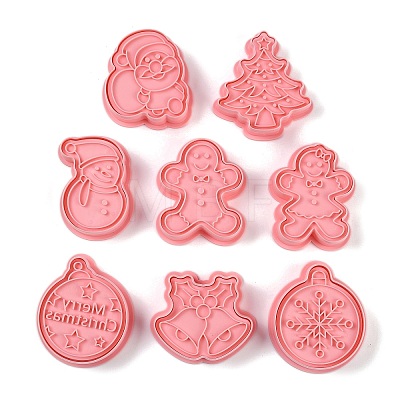 Christmas Plastic Cookie Candy Food Cutters Molds DIY-K080-08-1