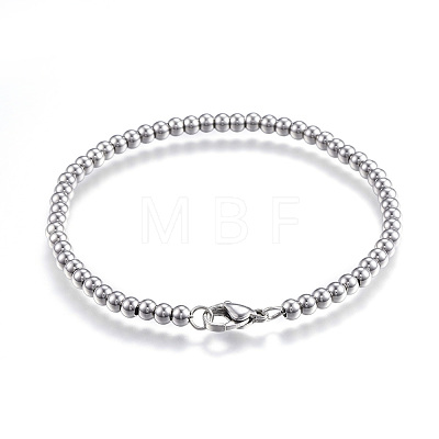 201 Stainless Steel Ball Chain Bracelets X-BJEW-E295-08-1