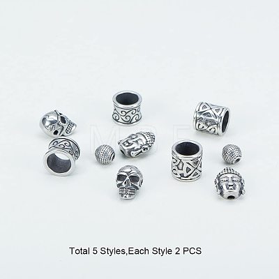 304 Stainless Steel Beads STAS-PH0018-12-1