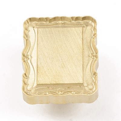 3D Embossed Photo Frame Brass Wax Seal Stamp Head AJEW-H138-01C-1