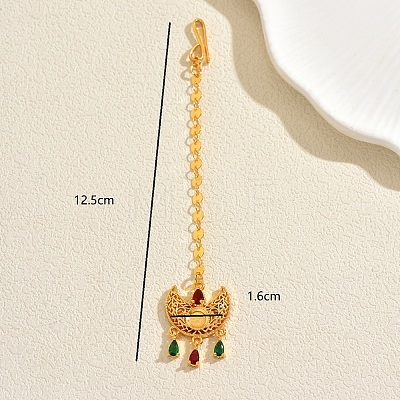 Brass Hair Bobby Pins Indian Forehead Chains KX6890-1