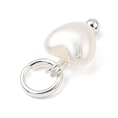 ABS Imitation Pearl Bead Charms PALLOY-JF04111-1