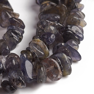 Natural Iolite Beads Strands G-D0002-C48-1