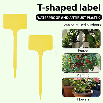 50Pcs Plastic Plant Labels FIND-SP0005-64B-1