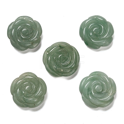 Natural Green Aventurine Carved Pendants G-Z088-01A-1