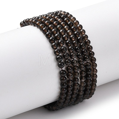 Natural Smoky Quartz Beads Strands G-Z116-A03-3mm-1