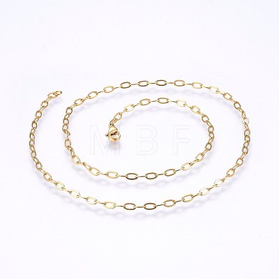 304 Stainless Steel Cable Chains Necklaces MAK-L015-35A-1