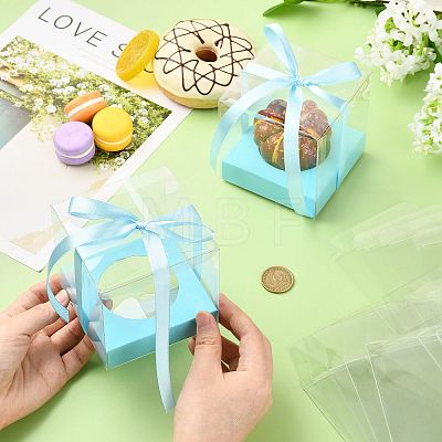 Square PET & Paper Bakery Box CON-FZC0002-004D-1