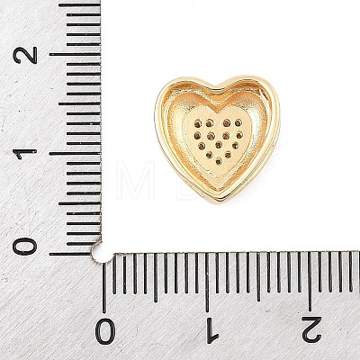 Brass Micro Pave Cubic Zirconia Slide Charms ZIRC-I068-07G-1