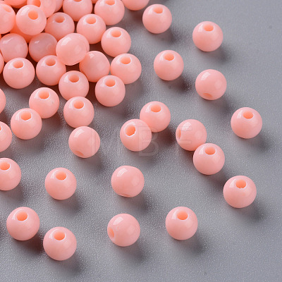 Opaque Acrylic Beads X-MACR-S370-C6mm-A12-1