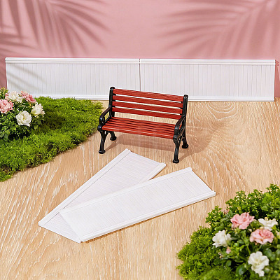 Rectangle Plastic Doll House Rail Mini Model DOLL-WH0007-21E-1