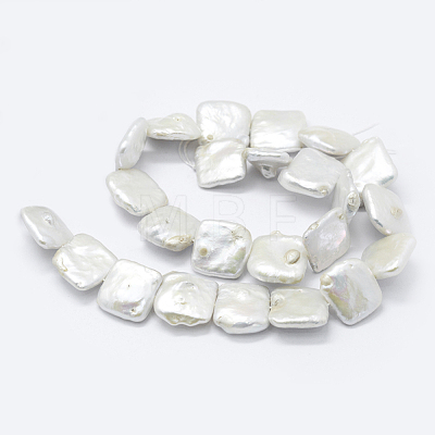 Natural Baroque Pearl Keshi Pearl Beads Strands PEAR-K004-42-1