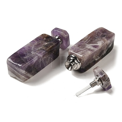 Natural Amethyst Dropper Perfume Bottle DJEW-H010-01P-01-1