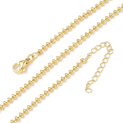 2.5MM Brass Ball Chain Necklaces NJEW-K312-01G-1