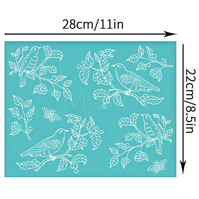 Self-Adhesive Silk Screen Printing Stencil DIY-WH0338-128-1