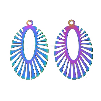 201 Stainless Steel Filigree Pendants SA-CBABBC3-01-1