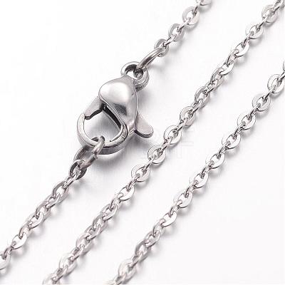 304 Stainless Steel Necklace MAK-K004-19P-1