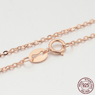925 Sterling Silver Cable Chain Necklaces STER-M086-22A-1