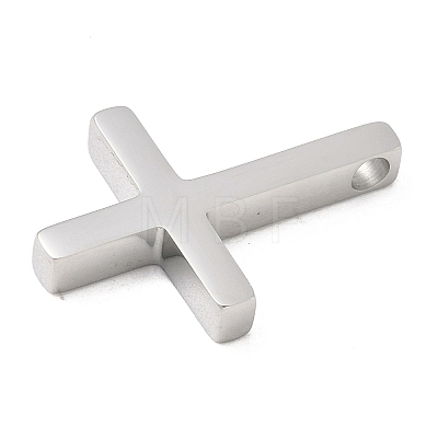 304 Stainless Steel Saint Peter's Cross Pendants STAS-K311-10E-P-1